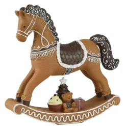KAEMINGK Decorazioni E Oggetti Natalizi|Decorazione Da Tavola-Cavallo a dondolo (H20 cm) Biscotto Pan di zenzero