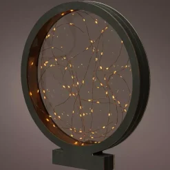 KAEMINGK Decorazioni E Oggetti Natalizi|Oggetti Decorativi E Illuminati-Cerchio Eliza a pile con luci 40 LED
