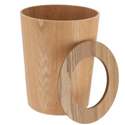 TENDANCE Accessori Bagno-Cestino da bagno in stile quercia Scandi