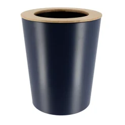 TENDANCE Accessori Bagno-Cestino da bagno 5L Purebamboo Blu marino