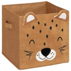 Atmosphera cru017dateur d'intu017drieur for kids Oggetti Decorativi Bambini-Cesto pieghevole in velluto per bambini Leo (29 x 29 cm)
