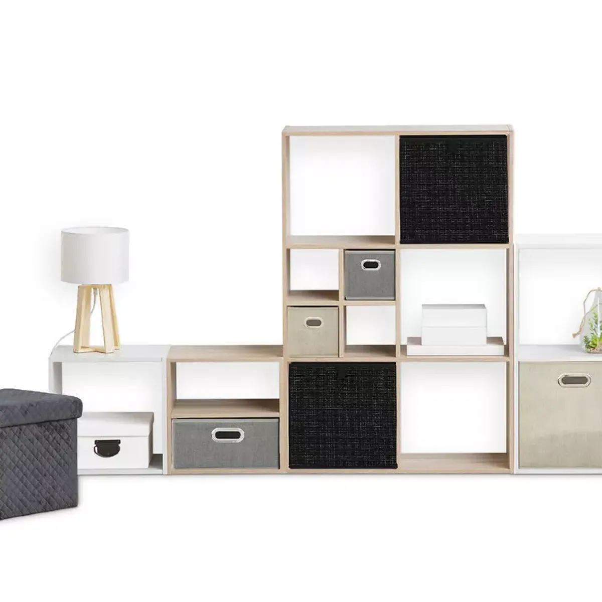5 Five Simply Smart Cesti E Scatole Portaoggetti-Cesto portaoggetti (31 x 31 cm) Tweed