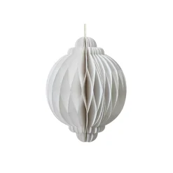 KAEMINGK Addobbi Natalizi|Decorazioni E Oggetti Natalizi-Cipolla di carta da appendere (H15 cm) Chiusura Magnetica Bianca