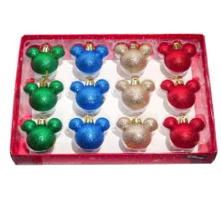 CHRISTMAS INSPIRATIONS Addobbi Di Natale Disney|Palline Di Natale-Cofanetto regalo 12 palline di Natale (D30 mm) mini Mickey