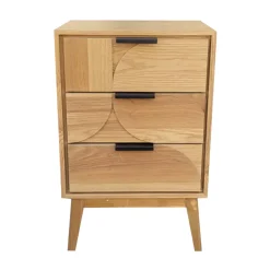 EMINZA Credenze E Cassettiere-Comò cassettiera 3 cassetti in (40 x 65 cm) Hanoï Beige