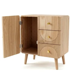 EMINZA Credenze E Cassettiere-Comò cassettiera 4 cassetti in legno (H60 cm) Mila