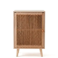 EMINZA Credenze E Cassettiere-Comò cassettiera 1 porta legno e corda di canapa (40 x 65 cm) Manille