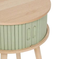 Atmosphera, cru017dateur d'intu017drieur Tavolini-Comodino rotondo in legno (H54 cm) Nysos