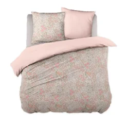 Completo lenzuola per bambini con 2 federe in cotone (240 x 220 cm) Pimprenelle Rosa