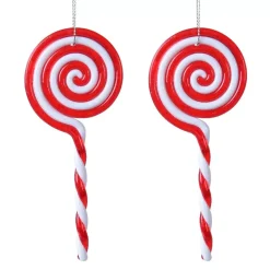 KAEMINGK Addobbi Natalizi-Confezione di 2 caramelle Leccalecca spirale