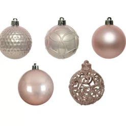 KAEMINGK Palline Di Natale-Confezione di 37 palline di Natale (D60 mm) Alpine Mix