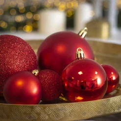 EMINZA Palline Di Natale-Confezione di 30 palline di Natale assortite New Alpine