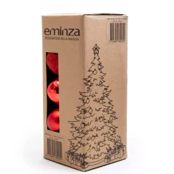 EMINZA Palline Di Natale-Confezione di 30 palline di Natale assortite New Alpine