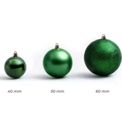 EMINZA Palline Di Natale-Confezione di 30 palline di Natale assortite New Alpine