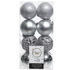 KAEMINGK Palline Di Natale-Confezione di 16 palline di Natale (D60 mm) Alpine multi