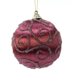 KAEMINGK Palline Di Natale-Confezione di 12 palline di Natale (Ø80 mm) Cyria Mogano