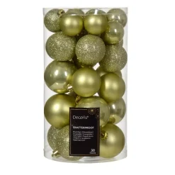 KAEMINGK Palline Di Natale-Confezione di 30 palline di Natale Alpine assortite