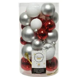 KAEMINGK Palline Di Natale-Confezione di 30 palline di Natale Alpine mix colore Camel / Argento
