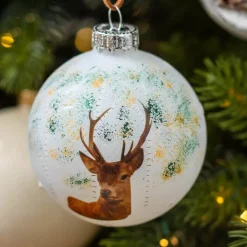 KAEMINGK Palline Di Natale-Confezione di 3 palline di Natale (D80 mm) in vetro Comète