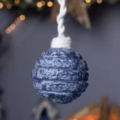 KAEMINGK Palline Di Natale-Confezione di 3 palline di Natale (D80 mm) vetro Silva