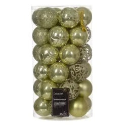 #N/A Palline Di Natale-Confezione di 37 palline di Natale (D60 mm) Alpine Mix