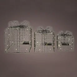 KAEMINGK Decorazioni E Oggetti Natalizi|Oggetti Decorativi E Illuminati-Confezione di 3 regali luminosi a pile