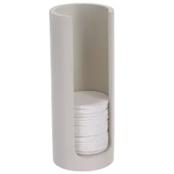 TENDANCE Accessori Bagno-Contenitore porta dischetti di cotone (H17 cm) Japandi