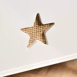 EMINZA Mobili Bambini-Contenitore porta giocattoli bambino legno (H44 cm) Stars
