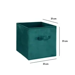 ATMOSPHERA Cesti E Scatole Portaoggetti-Contenitore Velouria Blu scuro