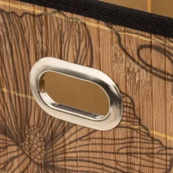 5 Five Simply Smart Cesti E Scatole Portaoggetti-Contenitore (31 x 31 cm) Blackflora Legno