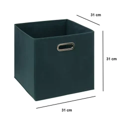 5 Five Simply Smart Cesti E Scatole Portaoggetti-Contenitore (31 x 31 cm) Helena Blu perolio