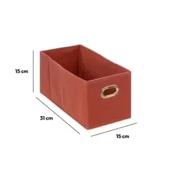 5 Five Simply Smart Cesti E Scatole Portaoggetti-Contenitore (15 x 31 cm) Helena Terra di Sienna