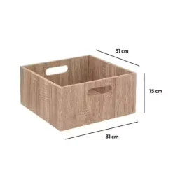 5 Five Simply Smart Cesti E Scatole Portaoggetti-Contenitore (31 x 31 x 15 cm) Mano