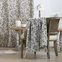 STOF Plaid E Teli Copritutto-Coperta di cotone riciclato per divano (125 x 150 cm) Clarine