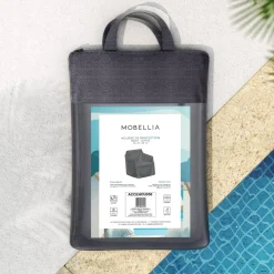MOBELLIA Copertura Protettiva-Copertura protettiva impermeabile per Poltrona (75 x 77 cm) Amalfi Grigio