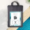Copertura protettiva impermeabile per sedia da giardino con braccioli 75 x 75 cm - Grigio