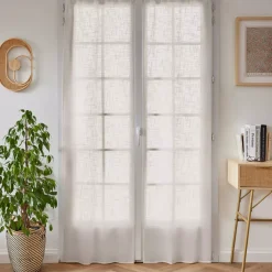 Coppia di tende a occhielli effetto lino (70 x 200 cm) Robin Beige