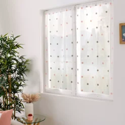Coppia di tende trasparenti (60 x 120 cm) Smarties Grigio