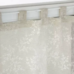 Coppia di tendine trasparenti con passanti (60 x 120 cm) Karla Tortora