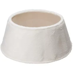KOOPMAN Accessori Per Albero Di Natale-Copribase albero di Natale (D55 cm) Ecopelliccia Bianca