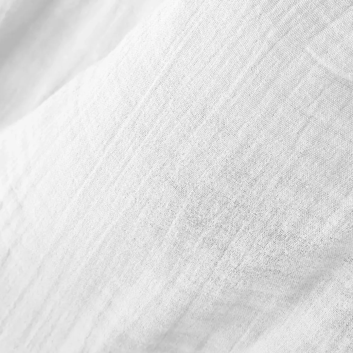 Copriletto in garza di cotone (180 x 240 cm) Gaïa Bianco chantilly