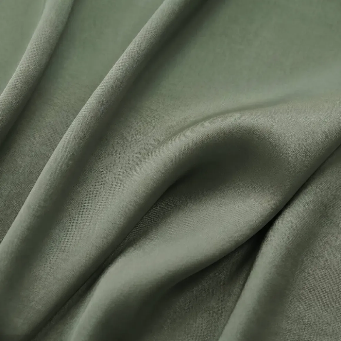 Coprimaterasso in lyocell Tencel™ lavato (140 x 200 cm) Olivia Verde rosmarino