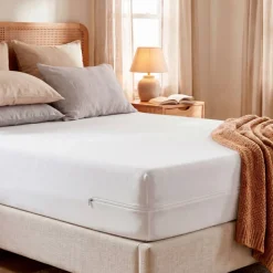 Coprimaterasso integrale anti-cimici del letto (180 cm) Ombeline Bianco