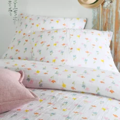 Copripiumino e due federe in doppio cotone (240 x 220 cm) Heloise Multicolore