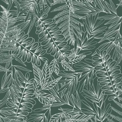 Copripiumino e due federe quadrate cotone (260 cm) Tropik Verde