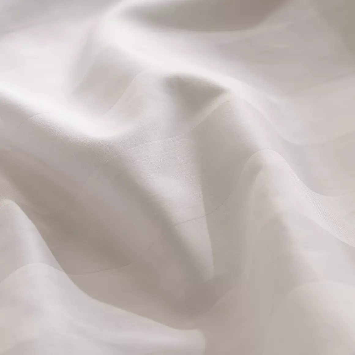 Copripiumino e due federe raso di cotone (260 x 240 cm) Isadora Bianco
