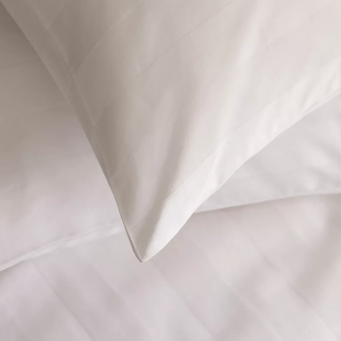 Copripiumino e due federe raso di cotone (260 x 240 cm) Isadora Bianco
