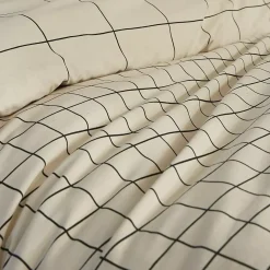 Copripiumino e una federa cotone (140 x 200 cm) Carrie Beige
