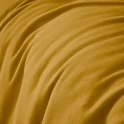 Copripiumino flanella di cotone (140 x 200 cm) Nina Giallo ocra