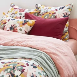 Copripiumino garza di cotone (260 x 240 cm) Azel Multicolore